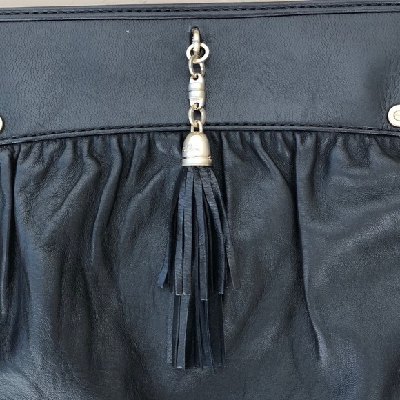 Cole Haan collection black leather clutch - Picture 2 of 6